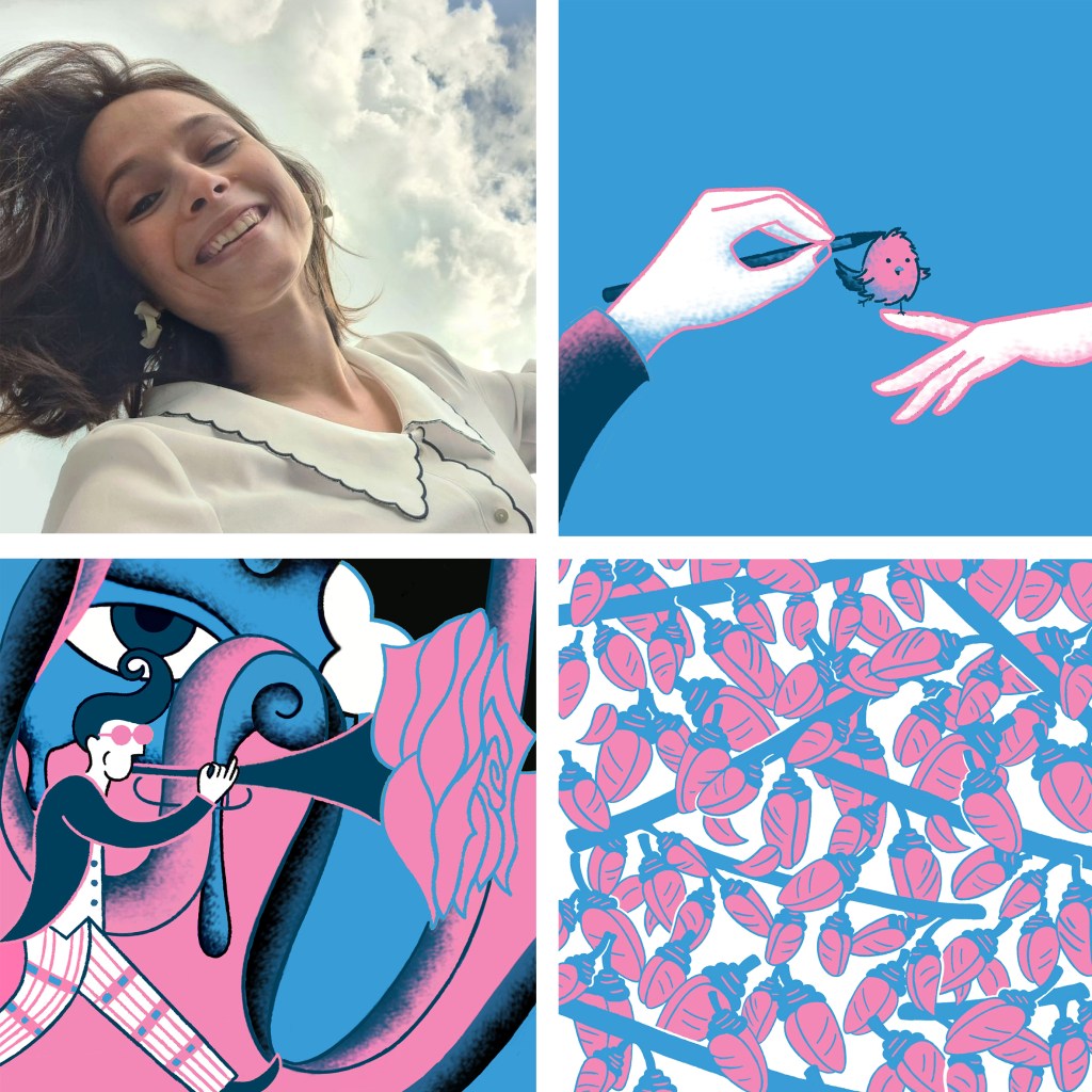 Profile picture, clouds, collaboration, creativity, cocoon